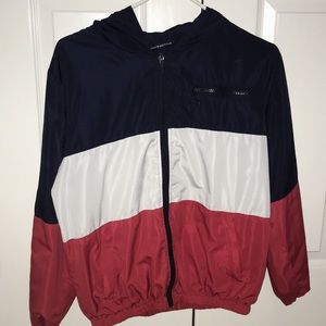 ‼️SALE‼️ red, blue, white brandy melville jacket